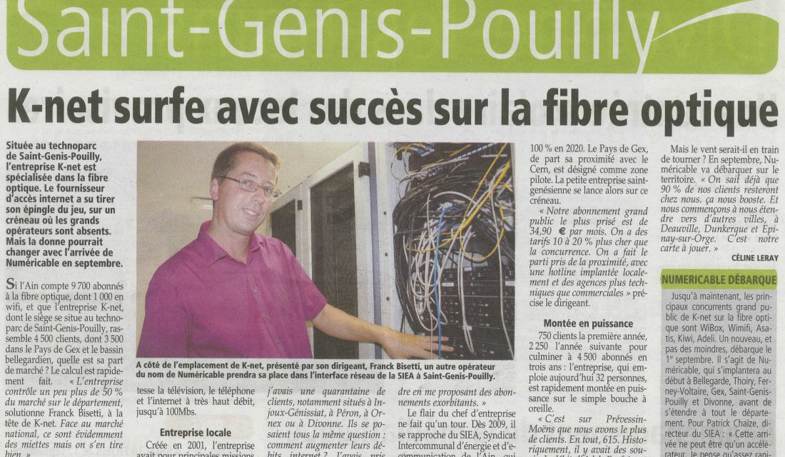 K-Net surfe avec succès sur la fibre optique